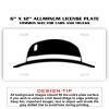 6 X 12 Full Size Aluminum License Plate for Cars and Trucks  Thumbnail
