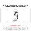 6 X 12 Full Size Aluminum License Plate for Cars and Trucks  Thumbnail