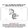 6 X 12 Full Size Aluminum License Plate for Cars and Trucks  Thumbnail