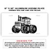 6 X 12 Full Size Aluminum License Plate for Cars and Trucks  Thumbnail