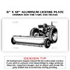 6 X 12 Full Size Aluminum License Plate for Cars and Trucks  Thumbnail