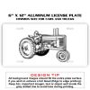 6 X 12 Full Size Aluminum License Plate for Cars and Trucks  Thumbnail