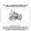 6 X 12 Full Size Aluminum License Plate for Cars and Trucks  Thumbnail