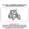 6 X 12 Full Size Aluminum License Plate for Cars and Trucks  Thumbnail