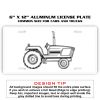 6 X 12 Full Size Aluminum License Plate for Cars and Trucks  Thumbnail