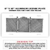 6 X 12 Full Size Aluminum License Plate for Cars and Trucks  Thumbnail