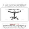 6 X 12 Full Size Aluminum License Plate for Cars and Trucks  Thumbnail
