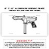 6 X 12 Full Size Aluminum License Plate for Cars and Trucks  Thumbnail