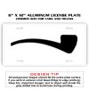 6 X 12 Full Size Aluminum License Plate for Cars and Trucks  Thumbnail