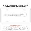 6 X 12 Full Size Aluminum License Plate for Cars and Trucks  Thumbnail