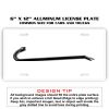 6 X 12 Full Size Aluminum License Plate for Cars and Trucks  Thumbnail