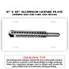 6 X 12 Full Size Aluminum License Plate for Cars and Trucks  Thumbnail