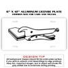 6 X 12 Full Size Aluminum License Plate for Cars and Trucks  Thumbnail