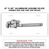 6 X 12 Full Size Aluminum License Plate for Cars and Trucks  Thumbnail