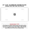 6 X 12 Full Size Aluminum License Plate for Cars and Trucks  Thumbnail