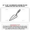 6 X 12 Full Size Aluminum License Plate for Cars and Trucks  Thumbnail