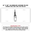 6 X 12 Full Size Aluminum License Plate for Cars and Trucks  Thumbnail