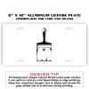 6 X 12 Full Size Aluminum License Plate for Cars and Trucks  Thumbnail