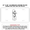 6 X 12 Full Size Aluminum License Plate for Cars and Trucks  Thumbnail