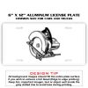 6 X 12 Full Size Aluminum License Plate for Cars and Trucks  Thumbnail
