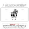 6 X 12 Full Size Aluminum License Plate for Cars and Trucks  Thumbnail
