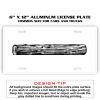 6 X 12 Full Size Aluminum License Plate for Cars and Trucks  Thumbnail