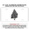 6 X 12 Full Size Aluminum License Plate for Cars and Trucks  Thumbnail