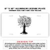 6 X 12 Full Size Aluminum License Plate for Cars and Trucks  Thumbnail