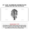 6 X 12 Full Size Aluminum License Plate for Cars and Trucks  Thumbnail