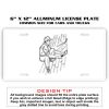 6 X 12 Full Size Aluminum License Plate for Cars and Trucks  Thumbnail