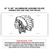 6 X 12 Full Size Aluminum License Plate for Cars and Trucks  Thumbnail