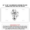 6 X 12 Full Size Aluminum License Plate for Cars and Trucks  Thumbnail