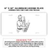 6 X 12 Full Size Aluminum License Plate for Cars and Trucks  Thumbnail