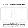 6 X 12 Full Size Aluminum License Plate for Cars and Trucks  Thumbnail