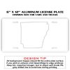 6 X 12 Full Size Aluminum License Plate for Cars and Trucks  Thumbnail