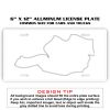 6 X 12 Full Size Aluminum License Plate for Cars and Trucks  Thumbnail