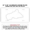 6 X 12 Full Size Aluminum License Plate for Cars and Trucks  Thumbnail