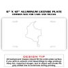 6 X 12 Full Size Aluminum License Plate for Cars and Trucks  Thumbnail