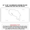 6 X 12 Full Size Aluminum License Plate for Cars and Trucks  Thumbnail
