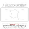 6 X 12 Full Size Aluminum License Plate for Cars and Trucks  Thumbnail