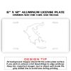 6 X 12 Full Size Aluminum License Plate for Cars and Trucks  Thumbnail