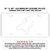 6 X 12 Full Size Aluminum License Plate for Cars and Trucks  Thumbnail