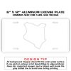 6 X 12 Full Size Aluminum License Plate for Cars and Trucks  Thumbnail