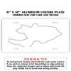 6 X 12 Full Size Aluminum License Plate for Cars and Trucks  Thumbnail