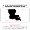 6 X 12 Full Size Aluminum License Plate for Cars and Trucks  Thumbnail