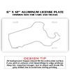 6 X 12 Full Size Aluminum License Plate for Cars and Trucks  Thumbnail