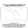 6 X 12 Full Size Aluminum License Plate for Cars and Trucks  Thumbnail