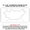 6 X 12 Full Size Aluminum License Plate for Cars and Trucks  Thumbnail