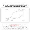 6 X 12 Full Size Aluminum License Plate for Cars and Trucks  Thumbnail