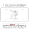 6 X 12 Full Size Aluminum License Plate for Cars and Trucks  Thumbnail